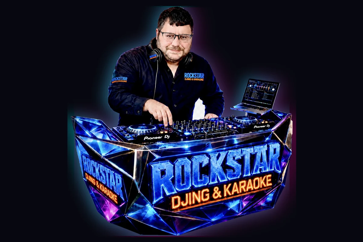 DJ Rockstar at the illuminated Rockstar DJing and Karaoke booth